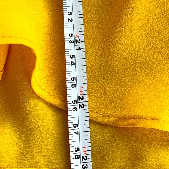 Zara yellow sleeveless blouse with gathering at waist Size S - Picture 6 of 7